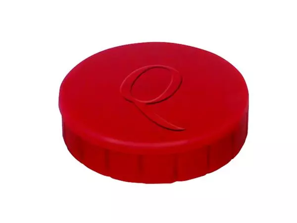 Een Magneet Quantore 20mm 300gram rood 10 stuks koop je bij Schellen Boek- en Kantoorboekhandel