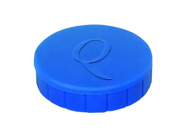 Een Magneet Quantore 20mm 300gram blauw 10stuks koop je bij QuickOffice BV