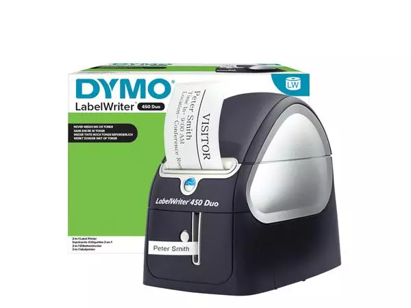 Een Labelprinter Dymo LabelWriter 450 Duo desktop zwart koop je bij Kantorice office & business supplies