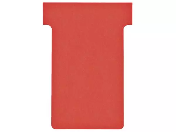 Een Planbord T-kaart Nobo nr 2 48mm rood 100 stuks koop je bij Deska Alles voor Kantoor