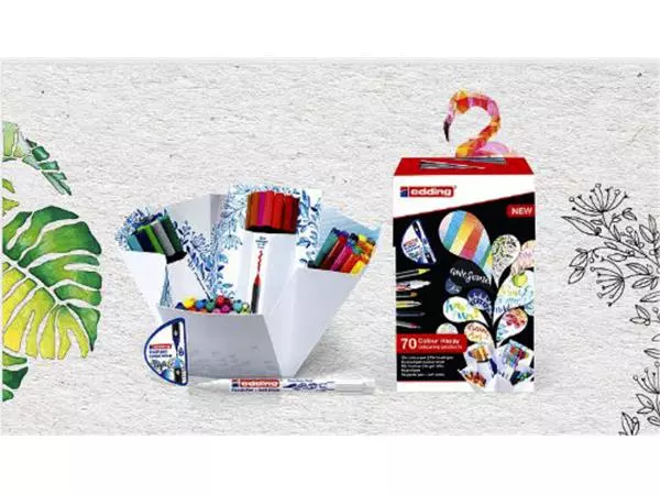 Een Feutre pinceau edding 69+ 1 Colour Happy 70pcs assorti koop je bij QuickOffice BV