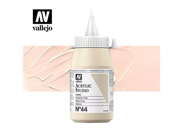 Een Acrylverf Acrylicos Vallejo 500ml Carnation pink koop je bij Topkantoor Repro Creatief