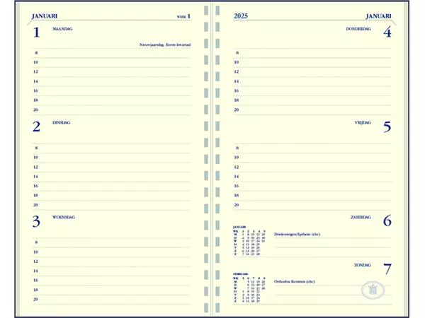 Een Agendavulling 2025 Ryam Memoplan 7 7dagen/2pagina's koop je bij Clippz! Office Supplies