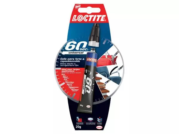 Een Alleslijm Loctite 60 seconden tube 20 gram koop je bij WinkelVolWinkels