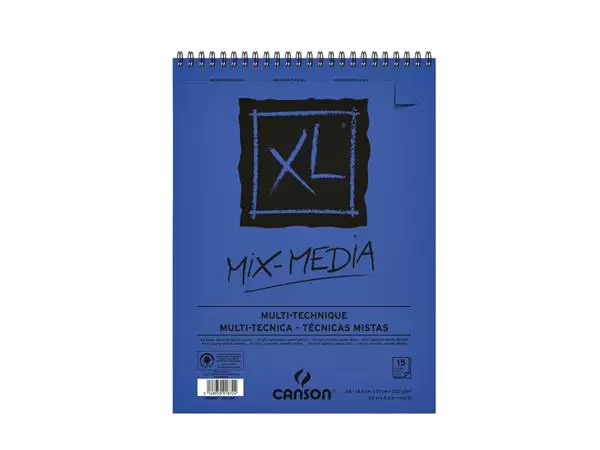 Een Aquarelblok Canson XL A5 15V 300gr spiraal koop je bij Kantorice office & business supplies