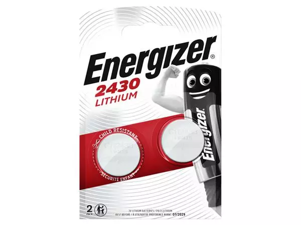 Batterij Energizer knoopcel 2xCR2430 lithium