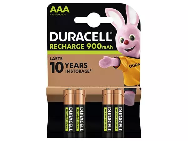 Een Batterij oplaadbaar Duracell 4xAAA 900mAh Ultra koop je bij De Joma BV