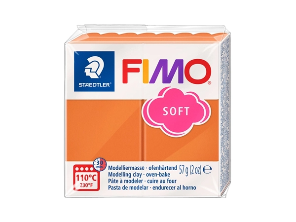 Boetseerklei Fimo soft 57 gram cognac