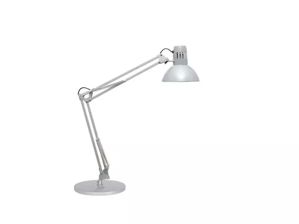 Een Bureaulamp MAUL Study voet excl.LED lamp E27 zilver koop je bij De Joma BV