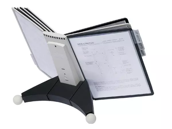 Een Bureaustandaard Durable 5632 Sherpa met 10-tassen zwart/grij koop je bij QuickOffice BV