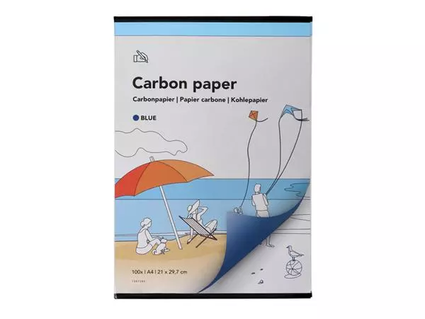 Carbonpapier Qbasic A4 21x29,7cm 100x blauw