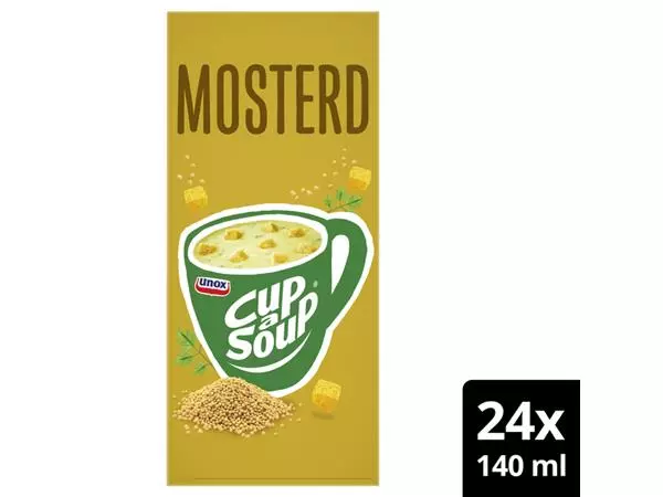 Een Cup-a-Soup Unox mosterd 24x140ml koop je bij De Joma BV