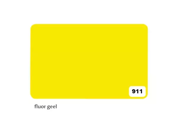 Een Etalagekarton Folia 1-zijdig 48x68cm 380gr nr911 fluor geel koop je bij iPlusoffice