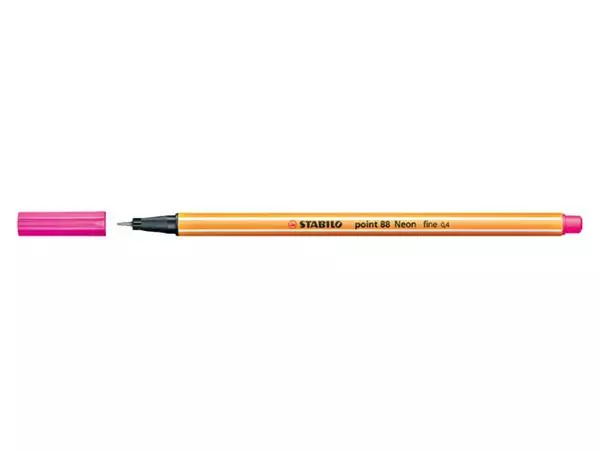 Een Fineliner STABILO point 88/056 fijn neon roze koop je bij Kantoorboekhandel Van Atten