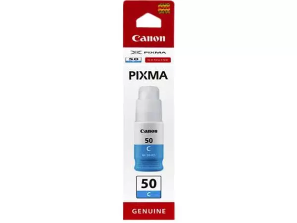 Een Flacon navulinkt Canon GI-50 blauw koop je bij Kantorice office & business supplies