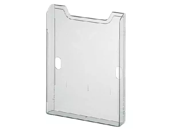 Een Folderhouder Exacompta wand A4 1-vak staand helder transparant koop je bij De Joma BV