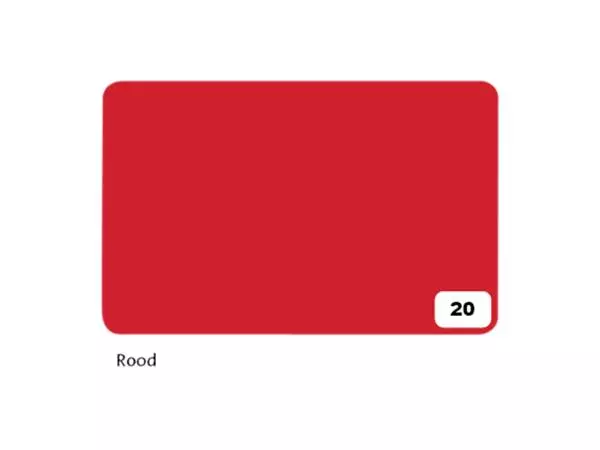 Een Fotokarton Folia 2z 50x70cm 300gr nr20 rood koop je bij All Office Kuipers BV