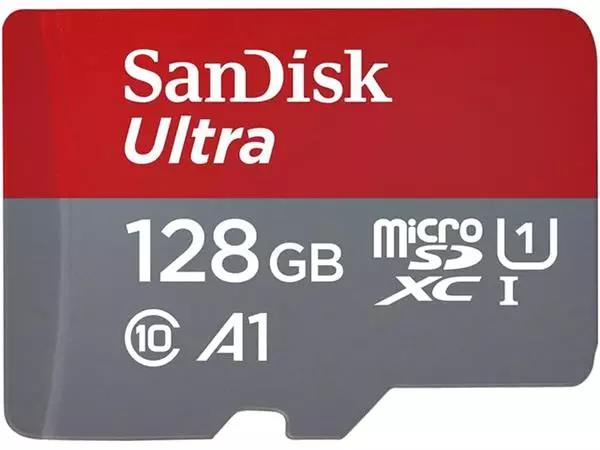 Een MicroSDXC Ultra 128GB 140mb/s C10 - SDA UHS-I koop je bij All Office Kuipers BV