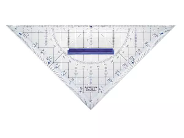 Een Geodriehoek Staedtler 568 220mm transparant koop je bij van Kerkvoorde & Hollander B.V.