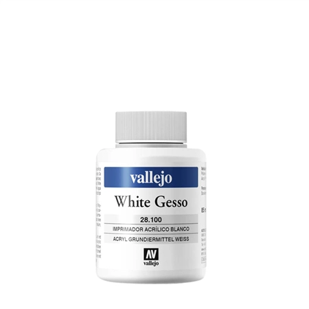 Een Gesso Acrylicos Vallejo 85ml 100 wit koop je bij Topkantoor Repro Creatief