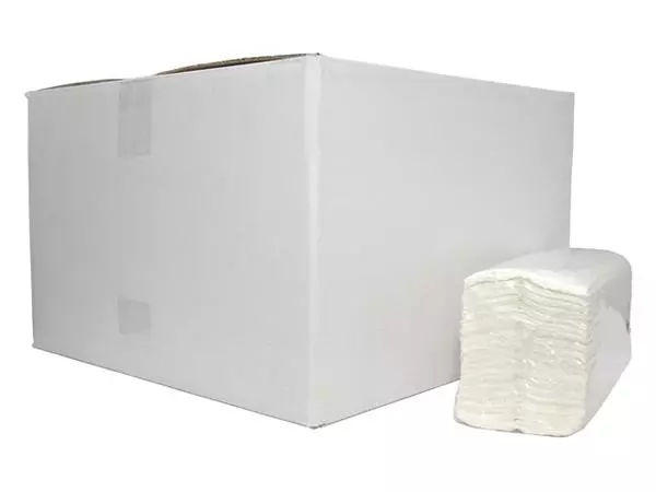 Een Handdoek C-vouw 2l 310x250mm wit koop je bij All Office Kuipers BV