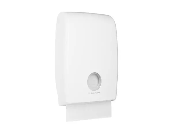 Een Handdoekdispenser Aquarius U7023 m-vouw wit koop je bij All Office Kuipers BV