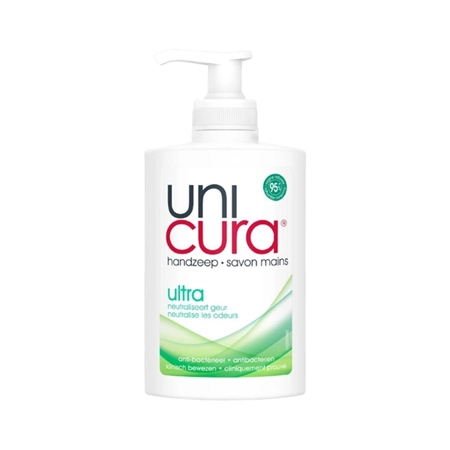 Een Handzeep Unicura vloeibaar Ultra met pomp 250ml koop je bij Deska Alles voor Kantoor