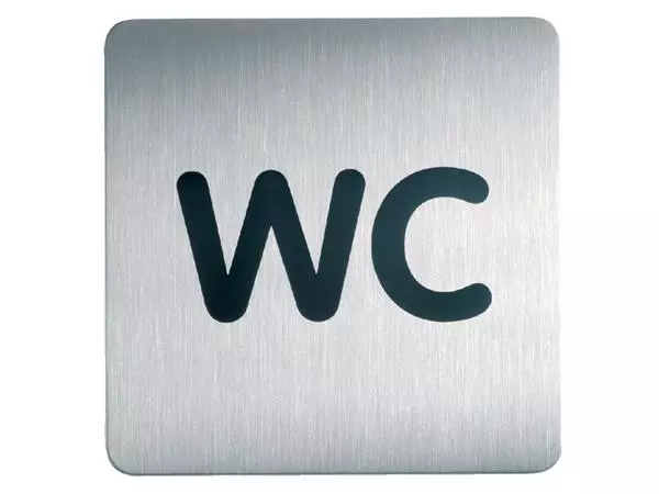 Een Infobord pictogram Durable 4957 vierkant wc 150mm koop je bij Scheepstra Drachten