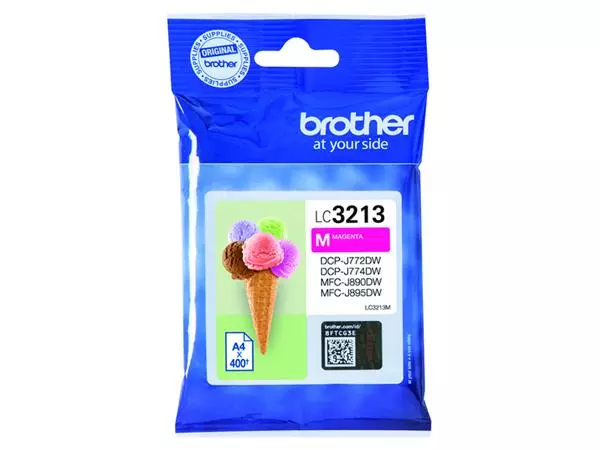 Een Inktcartridge Brother LC-3213Mrood koop je bij Topkantoor Repro Creatief