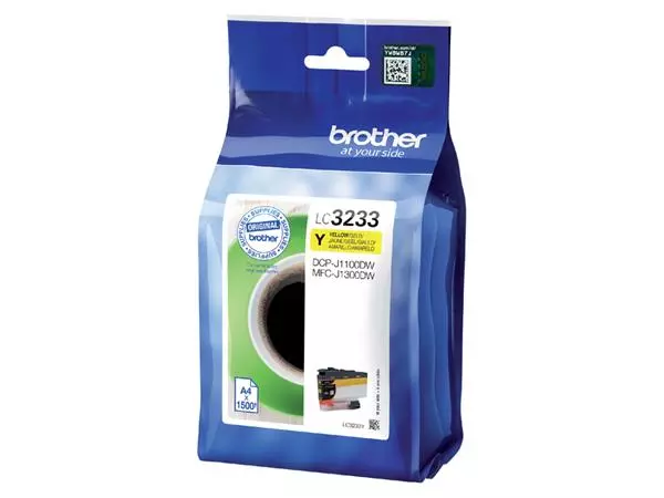 Een Inktcartridge Brother LC-3233Y geel koop je bij All Office Kuipers BV