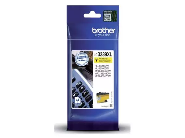 Een Inktcartridge Brother LC-3239XLY geel koop je bij Clippz! Office Supplies