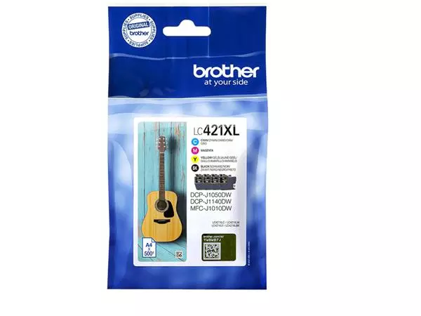 Een Inktcartridge Brother LC-421XL zwart + 3 kleuren koop je bij All Office Kuipers BV