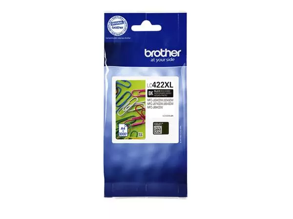 Een Inktcartridge Brother LC-422XLBK zwart koop je bij QuickOffice BV