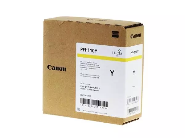 Een Inktcartridge Canon PFI-110 geel koop je bij iPlusoffice