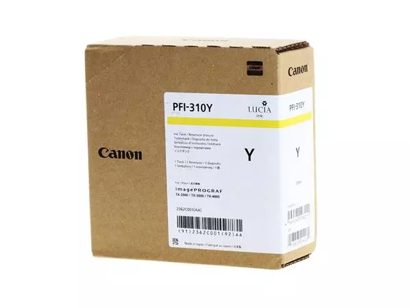 Een Inktcartridge Canon PFI-310 geel koop je bij All Office Kuipers BV