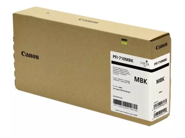 Een Inktcartridge Canon PFI-710 mat zwart koop je bij Schellen Boek- en Kantoorboekhandel