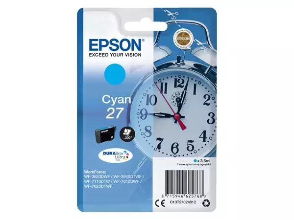 Buy your Inktcartridge Epson 27 T2702 blauw at QuickOffice BV