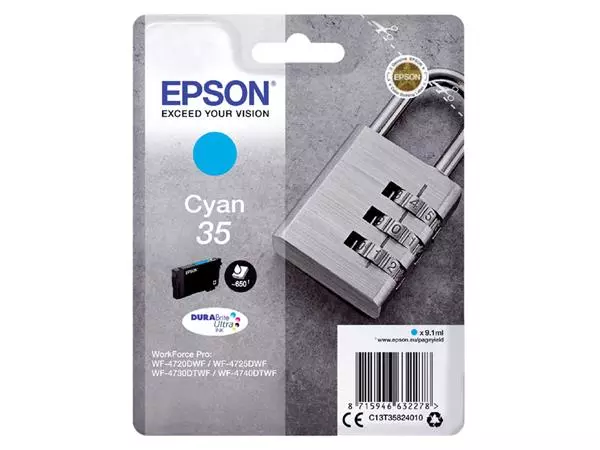 Inktcartridge Epson 35 T3582 blauw