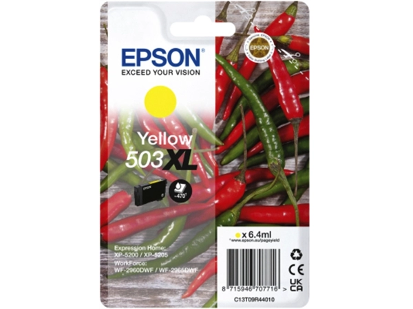 Een Inktcartridge Epson 503XL T09R44 geel koop je bij Deska Alles voor Kantoor