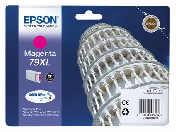 Een Inktcartridge Epson 79XL T7903 rood koop je bij Sysdicom BV