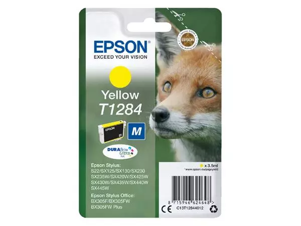 Een Inktcartridge Epson T1284 geel koop je bij All Office Kuipers BV