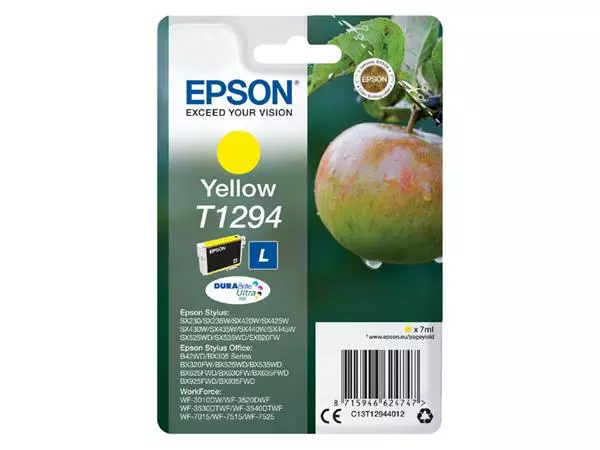 Een Inktcartridge Epson T1294 geel koop je bij De Joma BV