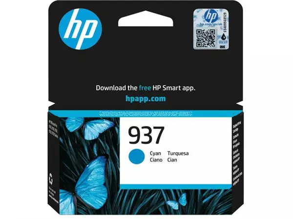 Een Inktcartridge HP 4S6W2NE 937 blauw koop je bij iPlusoffice