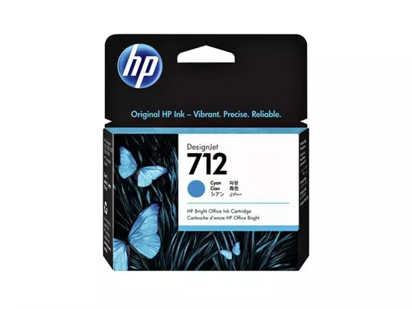 Een Inktcartridge HP 712 3ED67A blauw koop je bij All Office Kuipers BV