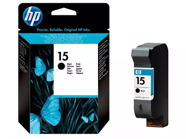 Een Inktcartridge HP C6615DE 15 zwart koop je bij All Office Kuipers BV