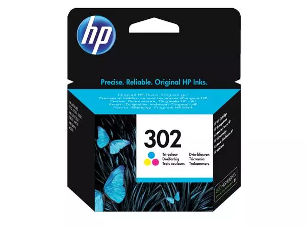 Een Inktcartridge HP F6U65AE 302 kleur koop je bij All Office Kuipers BV