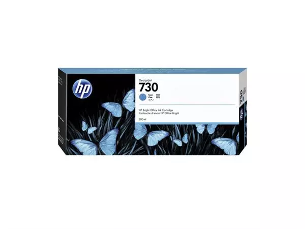 Een Inktcartridge HP P2V68A 730 300ml blauw koop je bij De Joma BV