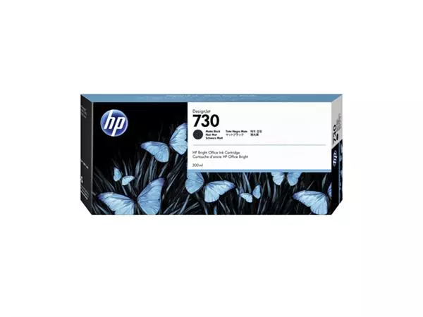 Een Inktcartridge HP P2V71A 730 300ml mat zwart koop je bij All Office Kuipers BV