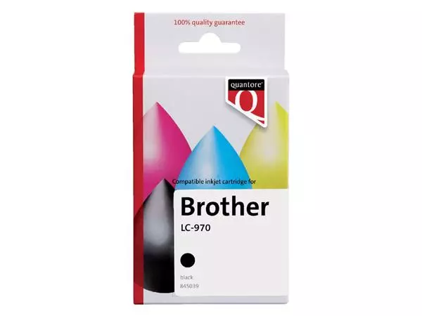 Een Inktcartridge Quantore Brother Lc-970 zwart koop je bij All Office Kuipers BV