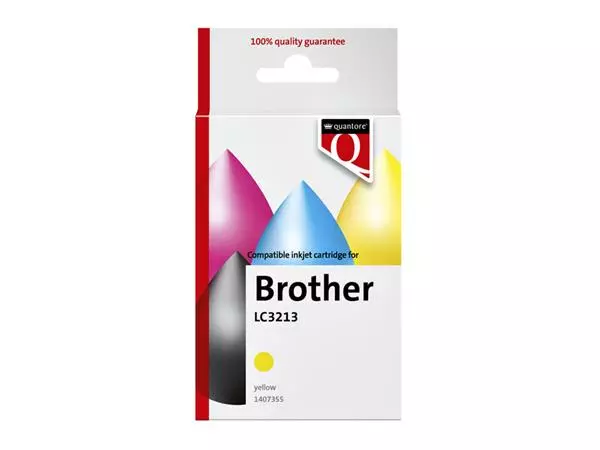 Een Inktcartridge Quantore Brother Lc3213 geel koop je bij All Office Kuipers BV